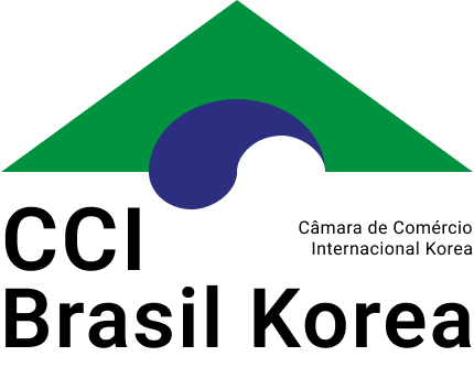 Logo da Câmara de Comércio Internacional Brasil Korea, apoidor do Rotas do Garimpo